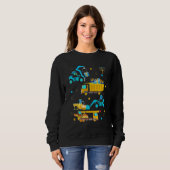 Construction Vehicle Menorah Hanukkah Chanukah Tod Sweatshirt (Vorne ganz)