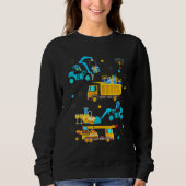 Construction Vehicle Menorah Hanukkah Chanukah Tod Sweatshirt (Vorderseite)