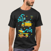 Construction Vehicle Menorah Hanukkah Chanukah Tod T-Shirt (Vorderseite)