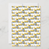 Construction Vehicles Birthday Dump Big One Einladung (Rückseite)