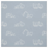 Construction Vehicles Builder Boy Truck Light Blue Stoff (Muster)