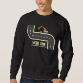 Construction Work Heavy Equipment Excavator Operat Sweatshirt (Vorderseite)