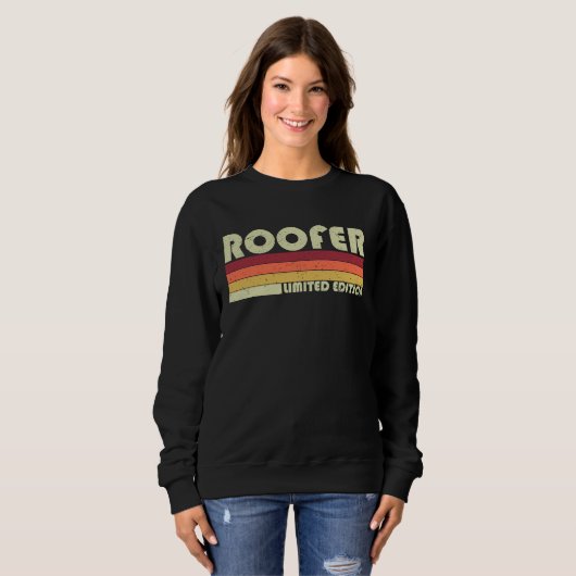 Construction Worker Coffee Beer Roofing Tools Roof Sweatshirt (Vorne ganz)
