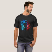 Construction Worker Flames Shovel Civil Engineerin T-Shirt (Vorne ganz)