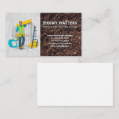 Construction Worker Hauling Materials Visitenkarte (Vorne/Hinten)