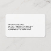 Construction Worker on Roof | General Contractor Visitenkarte (Rückseite)