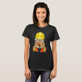 Construction Worker Squirrel Laborer Animal Squirr T-Shirt (Vorne ganz)