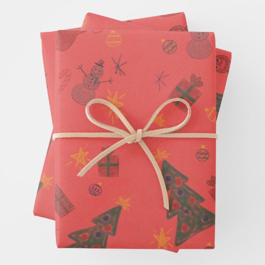 Construction wrapping paper geschenkpapier set (Beispiel)