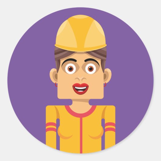 Constructora Runder Aufkleber (Vorderseite)