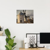 Consuegra, alte Windmühlen von La Mancha Poster (Heimbüro)