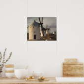 Consuegra, alte Windmühlen von La Mancha Poster (Küche)