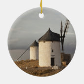 Consuegra, antike Windmühlen La Mancha Keramik Ornament (Hinten)