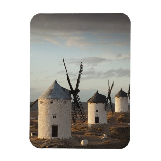 Consuegra, antike Windmühlen La Mancha Magnet (Vertikal)