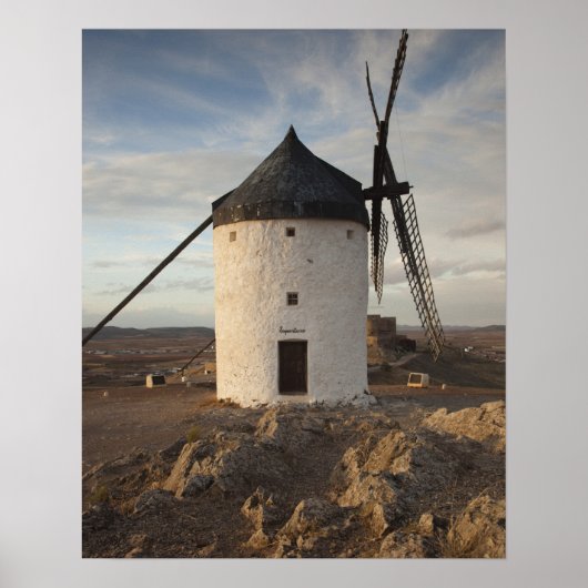 Consuegra, antike Windmühlen La Mancha Poster (Vorne)