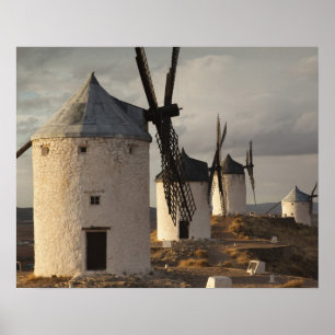 Consuegra, antike Windmühlen La Mancha Poster