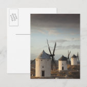 Consuegra, antike Windmühlen La Mancha Postkarte (Vorne/Hinten)
