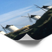 Consuegra, La Mancha, Spain, windmills 2 Poster (Ecke)