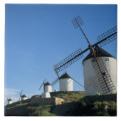 Consuegra, La Mancha, Spanien, Windmühlen 2 Fliese (Vorderseite)