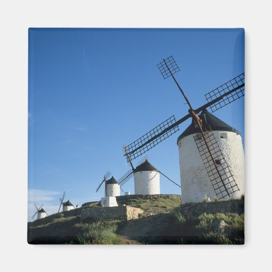 Consuegra, La Mancha, Spanien, Windmühlen 2 Magnet (Vorne)