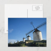 Consuegra, La Mancha, Spanien, Windmühlen 2 Postkarte (Vorne/Hinten)