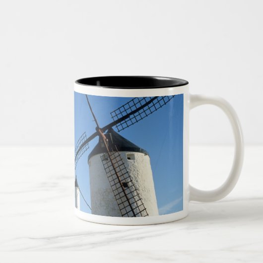Consuegra, La Mancha, Spanien, Windmühlen 2 Zweifarbige Tasse (Rechts)