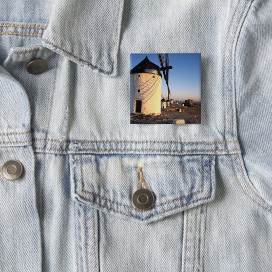 Consuegra, La Mancha, Spanien, Windmühlen Button (Beispiel)