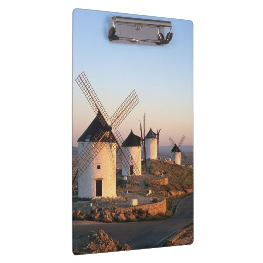 Consuegra, La Mancha, Spanien, Windmühlen Klemmbrett (Rechts)