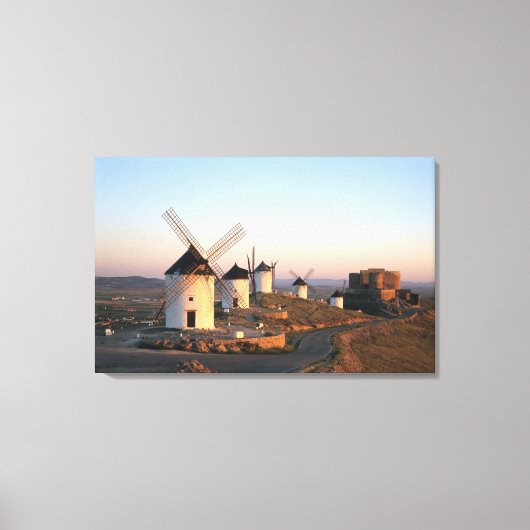 Consuegra, La Mancha, Spanien, Windmühlen Leinwanddruck (Vorderseite)