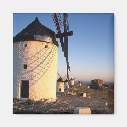 Consuegra, La Mancha, Spanien, Windmühlen Magnet (Vorne)