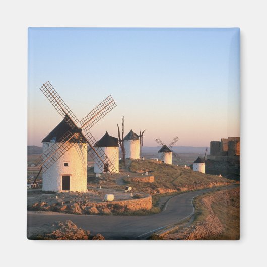 Consuegra, La Mancha, Spanien, Windmühlen Magnet (Vorne)