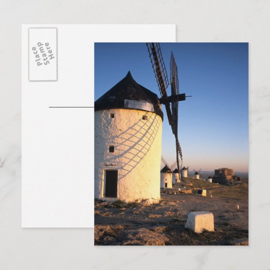 Consuegra, La Mancha, Spanien, Windmühlen Postkarte (Vorne/Hinten)