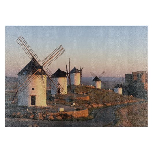 Consuegra, La Mancha, Spanien, Windmühlen Schneidebrett (Vorderseite)