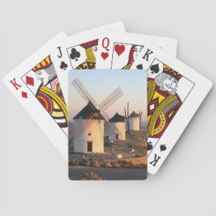 Consuegra, La Mancha, Spanien, Windmühlen Spielkarten