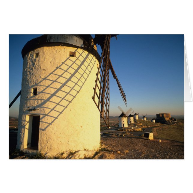 Consuegra, La Mancha, Spanien, Windmühlen und (Vorderseite (Horizontal))
