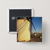 Consuegra, La Mancha, Spanien, Windmühlen und Button (Vorne & Hinten)