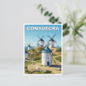 Consuegra Spanien Reisen Postkarte (Stehend Vorderseite)