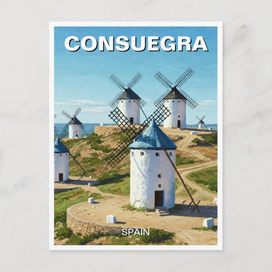 Consuegra Spanien Reisen Postkarte (Vorderseite)