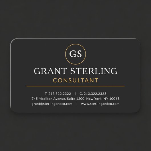Consultant Black Gold Professional Visitenkarte