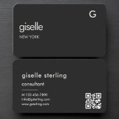 Consultant Black QR Code Visitenkarte