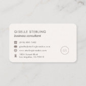 Consultant Blush Pink Professional Visitenkarte (Rückseite)