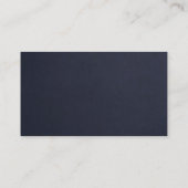 Consultant Navy Blue Gold Luxury Slate Stone Visitenkarte (Rückseite)