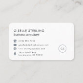 Consultant Navy Blue Professional Visitenkarte (Rückseite)