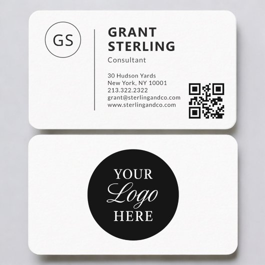 Consultant QR Code Logo Professional Visitenkarte