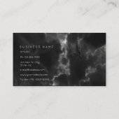 Consulting Black Gray Abstrakt Marble Vip Visitenkarte (Rückseite)