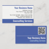 Consulting Services QR Code Business Card Visitenkarte (Vorne/Hinten)