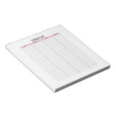 Contact List Planer Notepad Notizblock (angewinkelt)