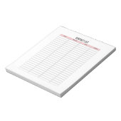 Contact List Planer Notepad Notizblock (Rotiert)