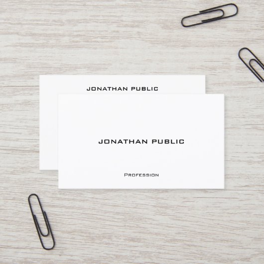 Contact With Us Modern Minimalist Template Elegant Visitenkarte (Vorderseite/Rückseite Beispiel)