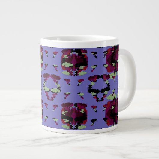 Contained Sky Flame Roses Jumbo-Tasse (Vorderseite Rechts)