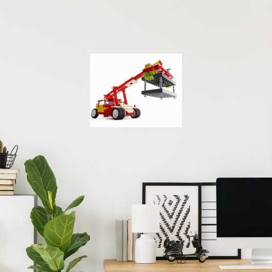 Container Crane Truck Poster (Heimbüro)